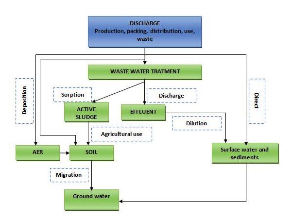 Ecotoxicological Behavior of some Cationic and Amphoteric Surfactant (Biodegradation,Toxicity and Risk Assessment) 81 Figure 1. Surfactants environmental contamination [1] 2.