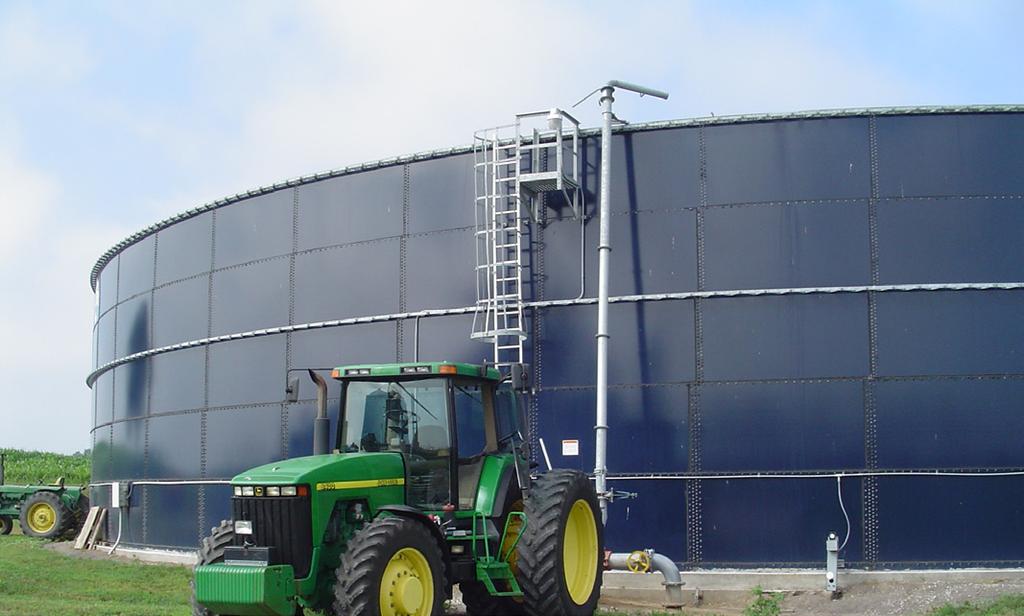 Producers can collect, scrape and/or wash wastes into an above-ground Slurrystore, helping protect the environment and better utilizing wastes as a fertilizer.