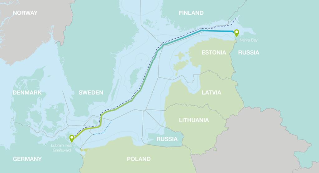 The Pipeline Will Run Through the Baltic Sea Along the Proven Nord Stream Route > With an overall length of 1,200 km, the