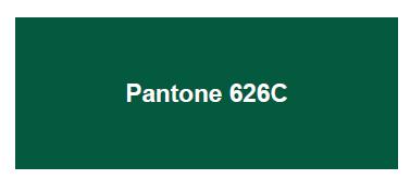 8.2 The green colour for reproduction shall be Pantone 626C (or R0 G92 B66 / C81 M33 Y78 K28). 10.1.1 The green color for reproduction shall be: 8.