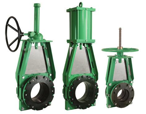 The Clarkson slurry knife gate valves feature heavy-duty, full port elastomer sleeves offering the ultimate isolation against heavy slurries FEATURES Meets a wide range of abrasion, corrosion,