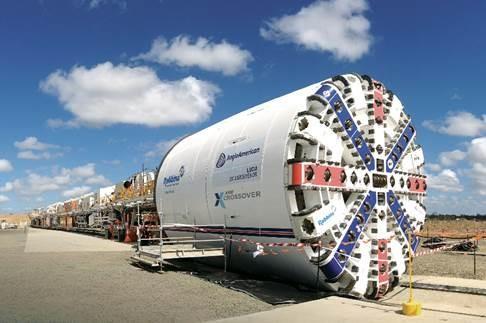 Construction Activities: New Tunnel Tunnel Excavation Tunnel Boring Two Tunnel Boring Machines 28 feet in diameter and assembled at the staging and