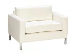 E-1 Sofa - White 77 L