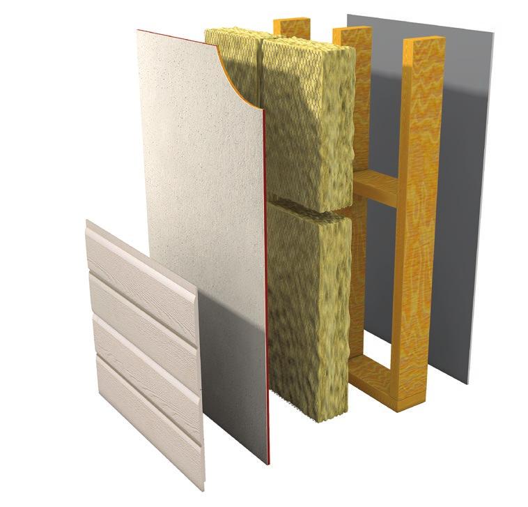 Reduces dead load and wall thickness versus common alternatives MINERAL WOOL