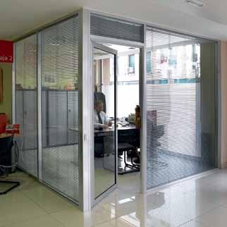 OPALE, an extensive range of internal architectural solutions A complete solution Photography: DR Technal The Opale partition offers an infinite amount of internal architectural solutions: partitions