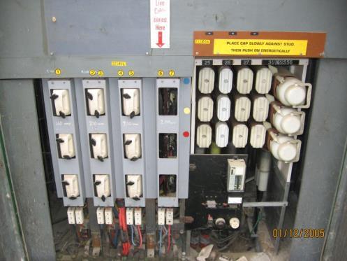 Figure 6.4 Typical Magnefix Arrangement Maintenance Schedules All Magnefix switchgear is inspected on a bi-annual basis.