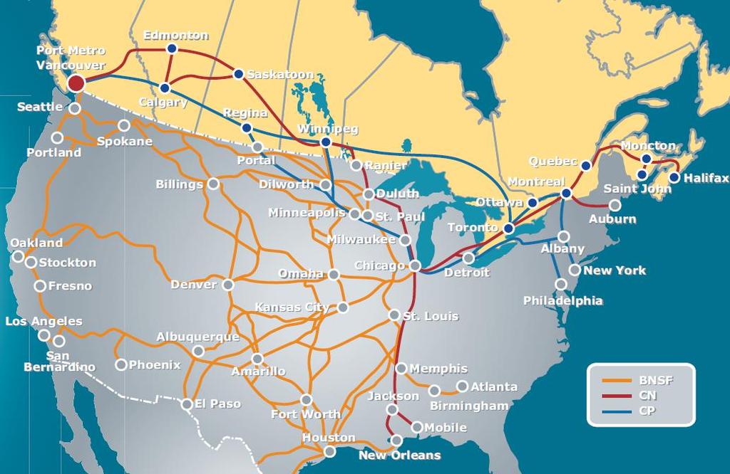 CANADA S RAIL CONNECTIONS TO THE PACIFIC
