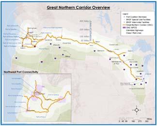 Great Northern Corridor Crosses Multiple Geopolitical Boundaries: 8 States: IL, WI, MN, ND, MT, ID, OR, WA WA, OR, MT, MN Ports 18 MPOs 1,000 Municipalities 125 Counties 27 Million Americans, 12