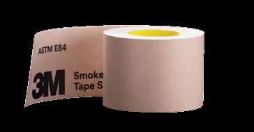 3M Fire and Water Barrier Tape and 3M Smoke and Sound Tape provide tough, elastomeric protection from fire, water, smoke and sound.