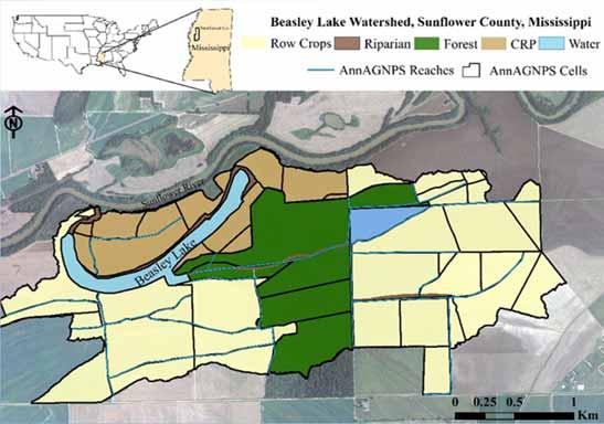 WATERSHED LAYOUT AND RUNOFF SIMULATION Conditions: 2008