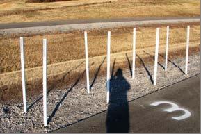 FLEXIBLE DELINEATOR POSTS (GROUND AND