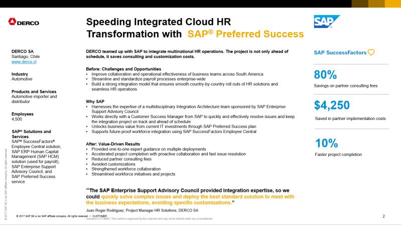 Gaining confidence to adopt integrated Cloud HR with SAP Enterprise Support >> Access business transformation study Soltius, New Zealand Gaining confidence in cloud integration with SAP Enterprise