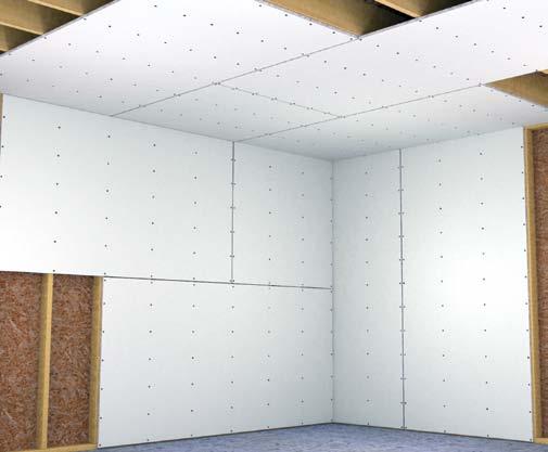 Walls And Ceilings Single- And Double-Layer Construction 09 9 00/NGC Single-Layer Construction The single-layer construction system consists of a single layer of Gold Bond brand Gypsum Board applied