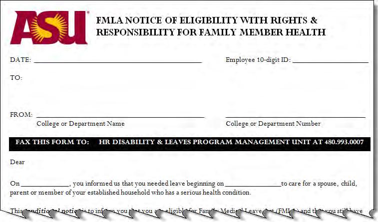 Step 5 Include the FMLA Certification of Health Care Provider for Family Member's Serious Health Condition (PDF) This form provided to the employee requests the necessary qualifying medical