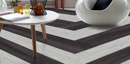 Design idea level 1 Combining standard planks or tiles with feature strips allow you to