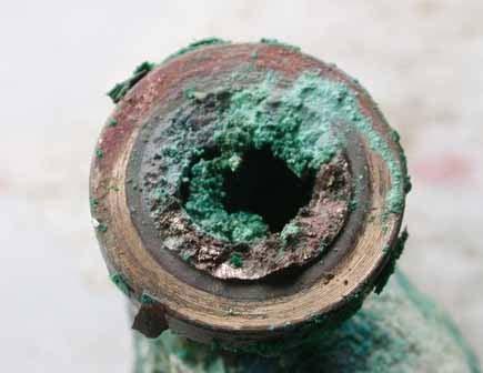 Symptoms of Corrosion Color in water Color on surfaces Tastes & Odors