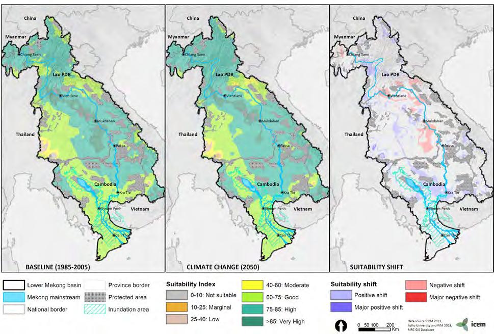 Rainfed Rice Crops Climate change will have fewer effects on lowland rainfed rice than other crops; however rice is vulnerable to increased temperature in the wet season, decreased water availability