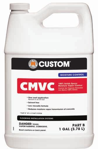 Moisture Control CMVC 00% Solids Epoxy Moisture Vapor Control CMVC is a true single coat, high-density, moisture and alkali resistant, twocomponent, 00% solids epoxy coating formulated to control