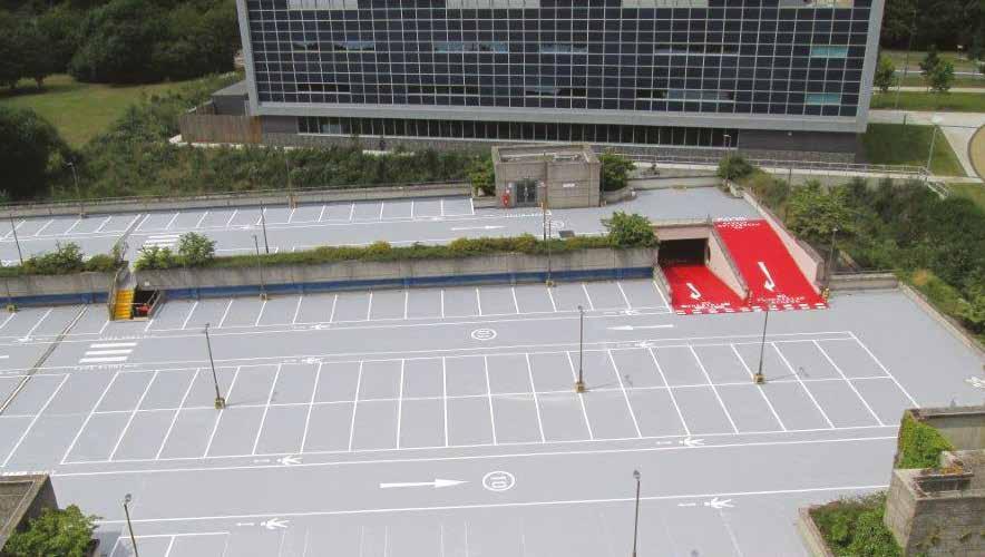 10 PROTEUS Application: Car park waterproofing Available for roof, basement and intermediate decks, Deckmaster provides decks with seamless waterproofing while protecting them from carbon dioxide and