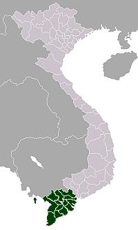 With an area of around 36,000 km 2 (accounting for 4% of the total area of the Mekong River Delta), the region has a total population of around 17 millions of people (24% of the total national