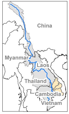 Case study: Sekong, Sesan, and Srepok Rivers Largest tributary contribution to the Mekong River