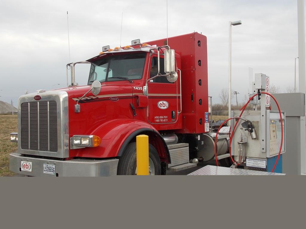 AVAILABLE TRAINING Training planned for Canada as of 2015 includes: CNG Peterbilt Tractor EBI - Quebec 1. General Awareness 2. Fleet Operations 3. LNG Refueling 4.