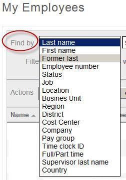 How to Search for employees If you have many employees, you