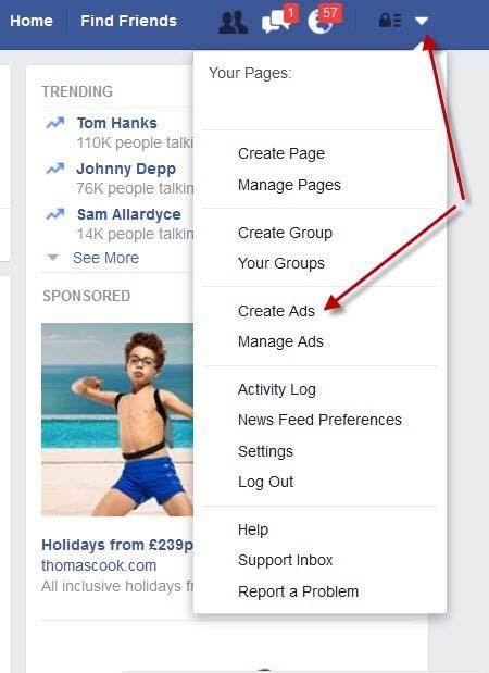 Now you're ready to create your first campaign! Creating A Campaign The first thing you need to do is go to the 'Ads Manager' section.
