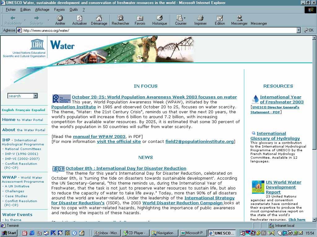 UNESCO Water Portal