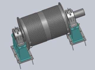 The bearings designed for this application must withstand very high radial and axial loads as well