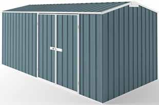 Greater internal space means you ll also have more room for bulkier machinery and equipment storage. Model Size (width x depth x peak height) Zinc Colour 0404E 4.50m x 2.25m x 2.