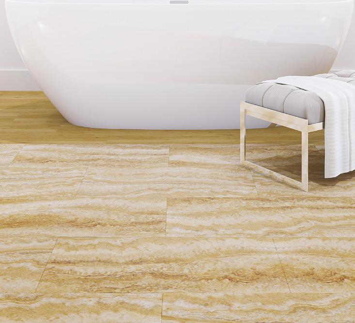 Multipanel Floors - Click Range 16 Tile and wood effect vinyl flooring with interlocking installation.