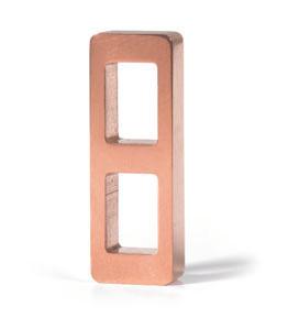 Hollow copper sections Applications Due to their excellent electrical and thermal conductivity hollow copper sections are also suitable for cooled electrical