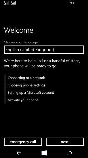 SETTING UP THE DEVICE AFTER A FACTORY RESET Step 1: Ensure that the correct language is selected and click Next Step 2: Confirm