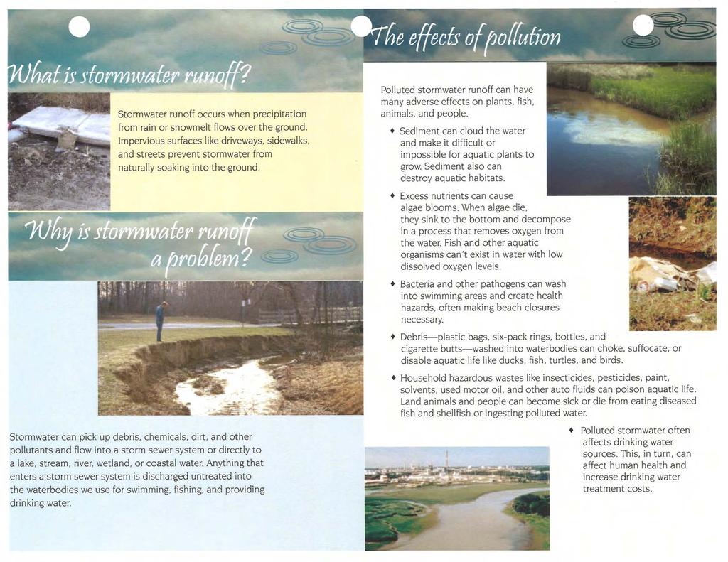 Stormwater runoff occurs when precipitation from rain or snowmelt flows over the ground.