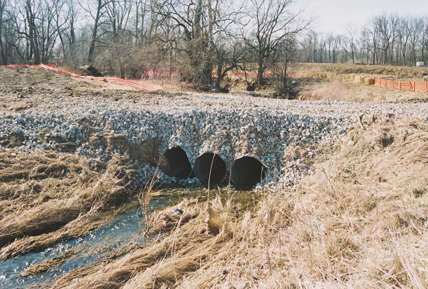 5.5 Temporary Stream Crossing Description A stream crossing provides construction traffic temporary access across a stream while reducing the amount of disturbance and sediment pollution.