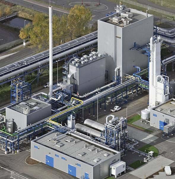 New process development NO x and SO x removal - background The flue gas of oxyfuel power plants with CSS has to be purified before transportation and storage.