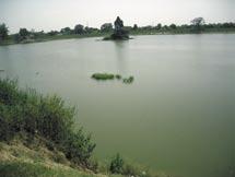 The lake water has a high TSS and TDS content, moderate BOD and becomes nearly anoxic during summer season.