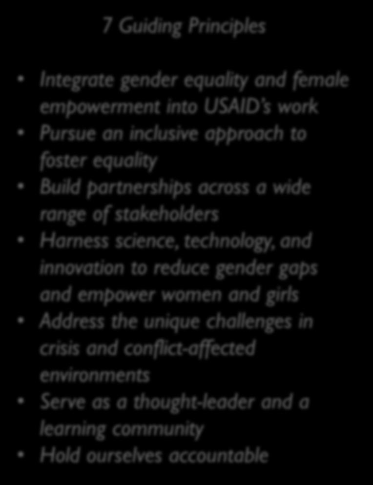 equality Build partnerships across a wide range of stakeholders Harness science, technology, and innovation to reduce gender gaps and empower women and girls