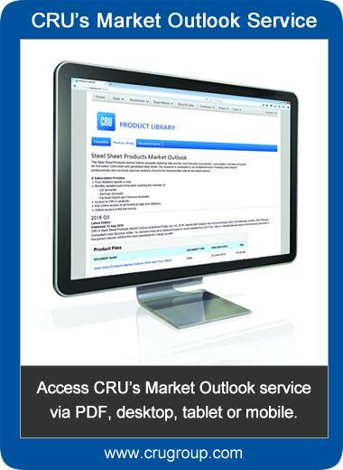 Market Outlooks CRU s Market Outlook products each provide a medium-term market analysis service across a range of mining, metals and fertilizer commodity markets.