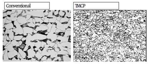microstructure TMCP steels have a