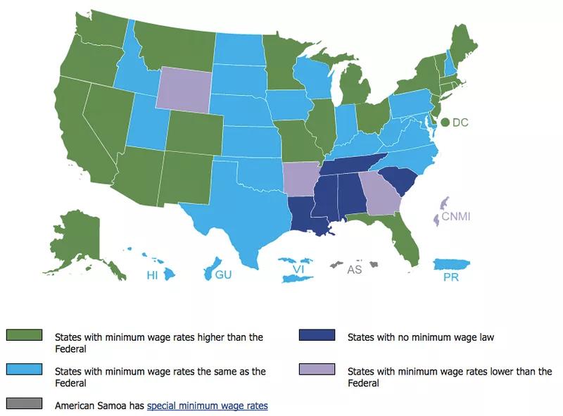 STATE LAWS Some states may have wage and