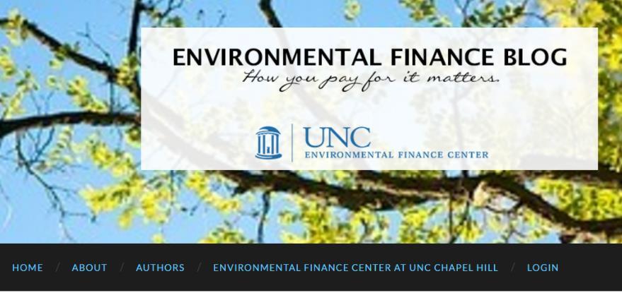 Subscribe to Keep Up-to-Date with the Environmental Finance Blog http://efc.web.unc.