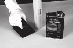 Use the seam roller to ensure good contact.