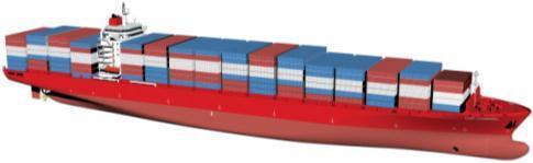 Marine waste heat recovery system for large containerships