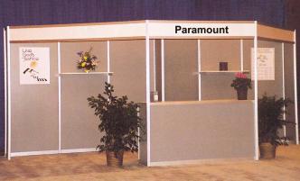 Red Black Veltex A. Invite prospects into this 10'x20' booth for an intimate discussion of your products or services.