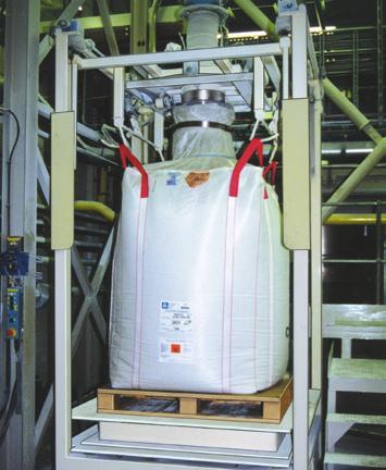 and discharging from bulk bags safer, easier, more controllable, and dust-free.