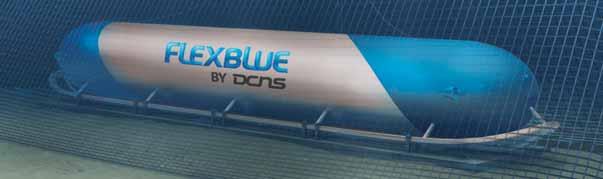 Flexblue (DCNS, France) Reactor type: Pressurized water reactor Electrical capacity: 160 MW(e) Thermal capacity: 600 MW(th) Coolant/moderator: Light water Primary circulation: