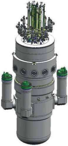 RITM-200 (OKBM Afrikantov, Russian Federation) Reactor type: Electrical capacity: Thermal capacity: Coolant/moderator: Primary circulation: System pressure: Core outlet temperature: