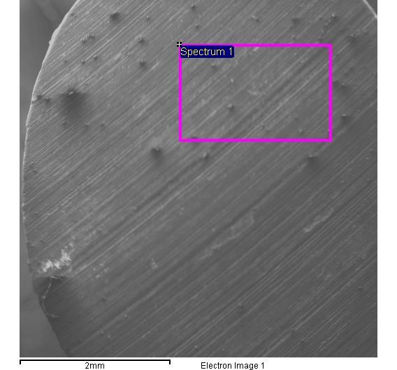 % MoS 2, after wear test, shows only compositional elements of AA6061+ 4wt.% MoS 2 and it can be confirmed that debris produced during wear test on the surface are free from contamination. b) FIG.